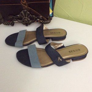 Guess Flat Shoes  Blue and Lt Blue Size 9